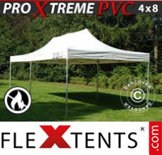 Reklamtält FleXtents Xtreme Heavy Duty 4x8m, Vit